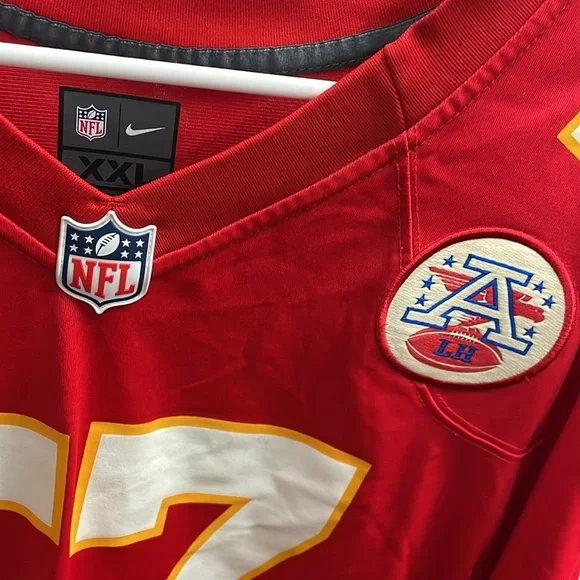 Men’s Nike NFL Kansas City Chiefs Orlando Brown JR #57 Used Sz XXL Red - Picture 3 of 10